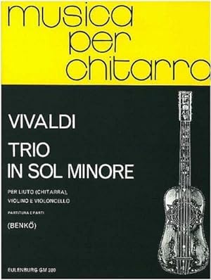 Bild des Verkufers fr Trio g-Mollfr Laute (Gitarre), Violine und Violoncello : Partitur und Stimmen zum Verkauf von Smartbuy