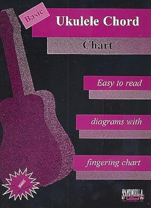 Seller image for Basic Ukulele Chord Charteasy to read diagrams with fingering chart for sale by Smartbuy