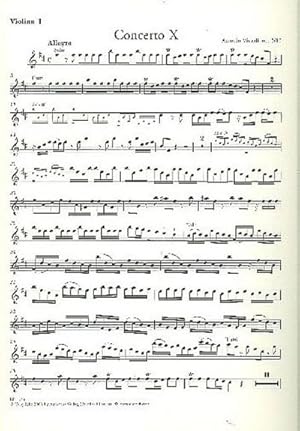 Bild des Verkufers fr Konzert h-Moll op.3,10fr 4 Violinen, Streicher und Bc : Violine 1 (ripieno) zum Verkauf von Smartbuy