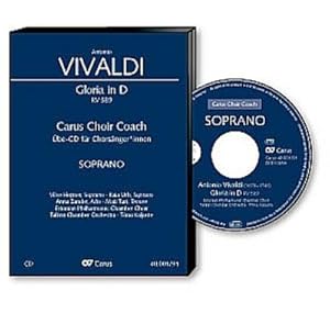 Image du vendeur pour Gloria D-Dur RV589 - Chorstimme Sopran : Playalong-CD mis en vente par Smartbuy