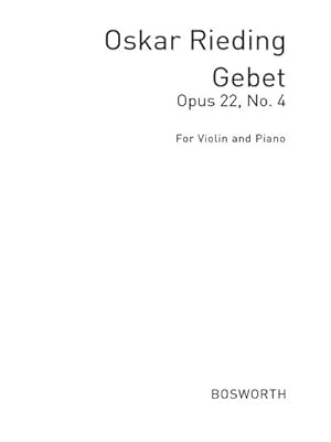 Imagen del vendedor de Gebet op.22,4for violin and piano a la venta por Smartbuy