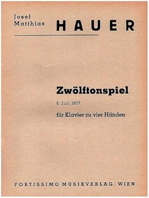 Bild des Verkufers fr Zwlftonspiel 08. Juli 1957fr Klavier zu 4 Hnden zum Verkauf von Smartbuy