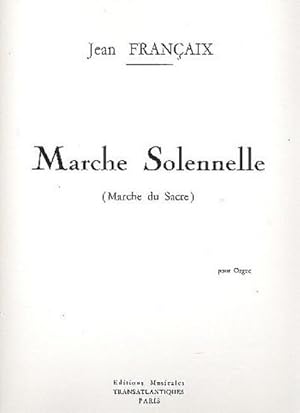 Bild des Verkufers fr Marche solennellepour orgue zum Verkauf von Smartbuy