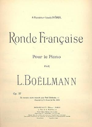 Bild des Verkufers fr Ronde francaise op.37 pour le piano zum Verkauf von Smartbuy