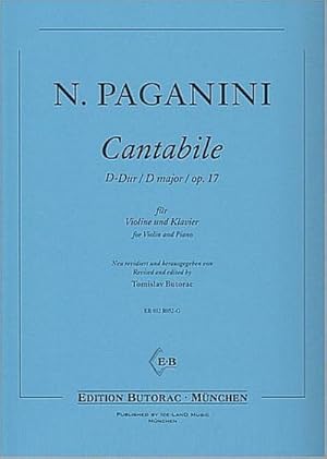 Bild des Verkufers fr Cantabile D-Dur op.17fr Violine und Klavier zum Verkauf von Smartbuy