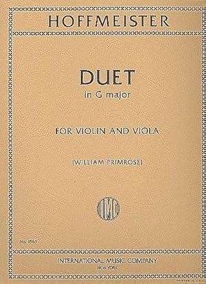 Bild des Verkufers fr Duet G majorfor Violin and Viola : Parts zum Verkauf von Smartbuy