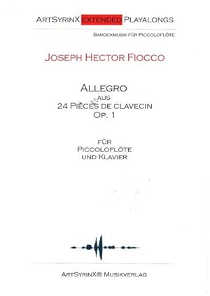 Bild des Verkufers fr Allegro aus 24 Pices de Clavecin op.1 (+CD)fr Piccoloflte und Klavier : Piccolofltenstimme mit Playalong CD zum Verkauf von Smartbuy