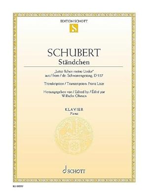 Imagen del vendedor de Stndchen : 'Leise flehen meine Lieder' aus: Schwanengesang, D 957, Klavier/Piano a la venta por Smartbuy