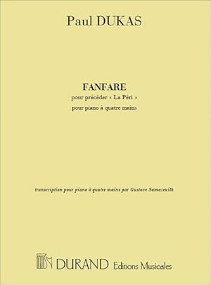 Bild des Verkufers fr Fanfare pour procdr La Pripour piano  4 mains : partition zum Verkauf von Smartbuy