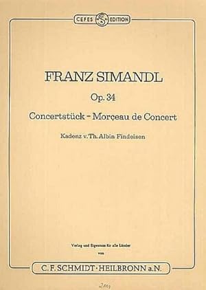 Bild des Verkufers fr Konzertstck op.34fr Kontrabass und Klavier zum Verkauf von Smartbuy