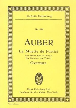 Bild des Verkufers fr Ouvertre zur Oper 'La muette de Portici'fr Orchester : Studienpartitur zum Verkauf von Smartbuy