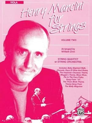 Bild des Verkufers fr Henry Mancini for strings vol.2 forstring quartet or orchestra : viola part zum Verkauf von Smartbuy