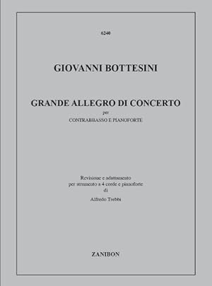 Bild des Verkufers fr Grande Allegro di Concertoper contrabbasso e pianforte zum Verkauf von Smartbuy