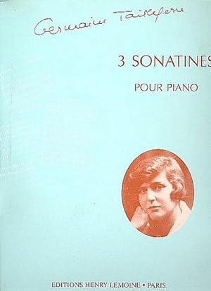 Bild des Verkufers fr 3 sonatines pour piano zum Verkauf von Smartbuy