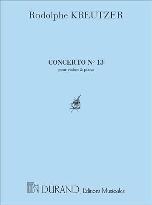 Bild des Verkufers fr Concerto r majeur no.13 pourviolon et piano zum Verkauf von Smartbuy