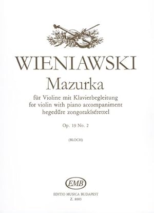 Bild des Verkufers fr Mazurka op.19,2fr Klavier zum Verkauf von Smartbuy