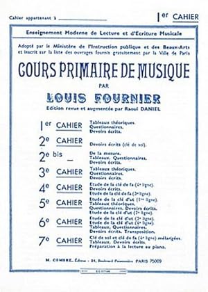 Image du vendeur pour FOURNIER LouisCours primaire de musique cahier 1 : formation musicale Partition mis en vente par Smartbuy