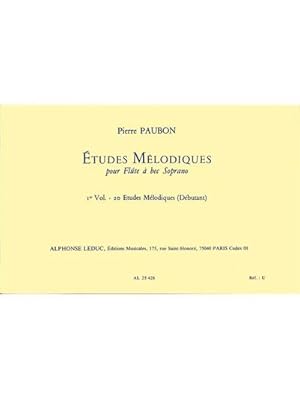 Bild des Verkufers fr Etudes melodiques vol.1 20 etudespour flute a bec soprano (debutants) zum Verkauf von Smartbuy