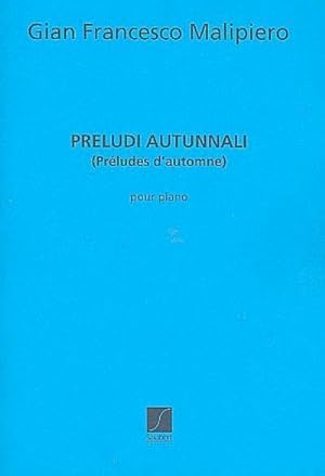 Bild des Verkufers fr Preludi autumnaliper pianoforte zum Verkauf von Smartbuy
