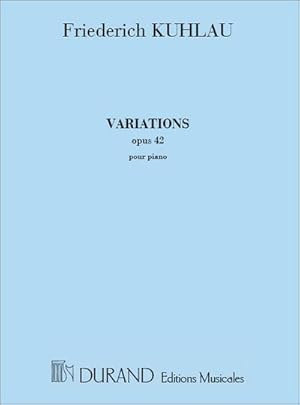 Bild des Verkufers fr Variations op.42 pour piano zum Verkauf von Smartbuy