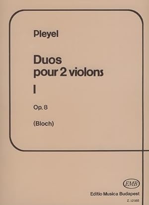 Bild des Verkufers fr Duos op.8 Band 1 fr 2 ViolinenSpielpartitur zum Verkauf von Smartbuy