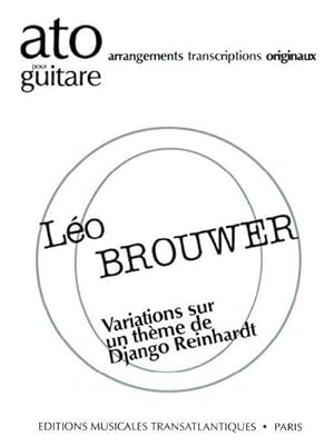 Bild des Verkufers fr Variations sur un thme de DjangoReinhardt pour guitare zum Verkauf von Smartbuy