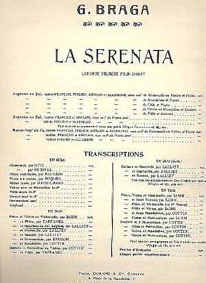 Seller image for La serenata pour hautbois oucor anglais et piano : Lalliet, Th., arr. for sale by Smartbuy