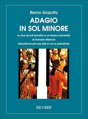 Bild des Verkufers fr Adagio sol minore su un basso diAlbinoni per alto sax e piano zum Verkauf von Smartbuy