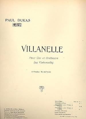 Bild des Verkufers fr Villanelle pour piano zum Verkauf von Smartbuy