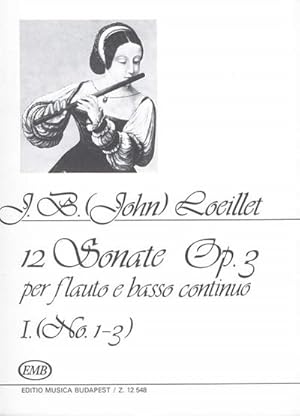 Bild des Verkufers fr 12 Sonaten op 3 Vol.1 (nos.1-3)for flute and piano zum Verkauf von Smartbuy