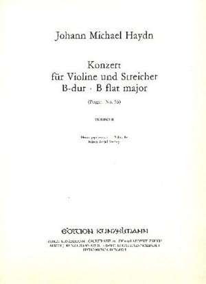 Bild des Verkufers fr Konzert B-Dur Perger53fr Violine und Streichorchester : Violine 2 zum Verkauf von Smartbuy