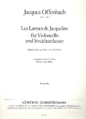 Bild des Verkufers fr Les larmes de Jacquelinefr Violoncello und Streichorchester : Violoncello zum Verkauf von Smartbuy