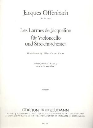 Bild des Verkufers fr Les larmes de Jacquelinefr Violoncello und Streichorchester : Violine 1 zum Verkauf von Smartbuy