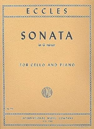 Bild des Verkufers fr Sonata in g minorfor cello and piano zum Verkauf von Smartbuy