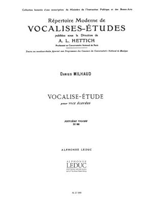 Bild des Verkufers fr Vocalise-Etude pour voixleves et piano zum Verkauf von Smartbuy