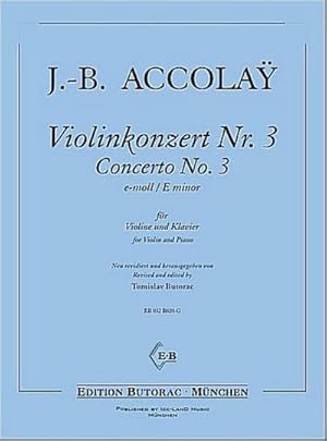 Bild des Verkufers fr Konzert e-Moll Nr.3 fr Violineund Klavier zum Verkauf von Smartbuy