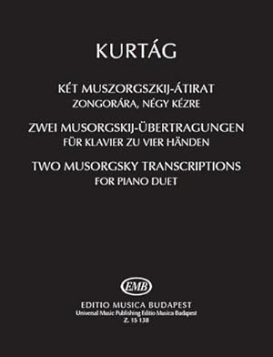 Bild des Verkufers fr 2 Mussorgsky Transcriptionsfor piano duet : score zum Verkauf von Smartbuy