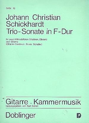 Bild des Verkufers fr Triosonate F-Durfr 2 Altblockflten und Gitarre : 4 Stimmen zum Verkauf von Smartbuy
