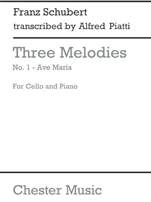 Image du vendeur pour Ave Maria from 'Three Melodies'for cello and piano mis en vente par Smartbuy