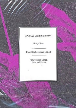 Seller image for 4 Shakespeare Songsfor medium voice, flute and piano : parts for sale by Smartbuy