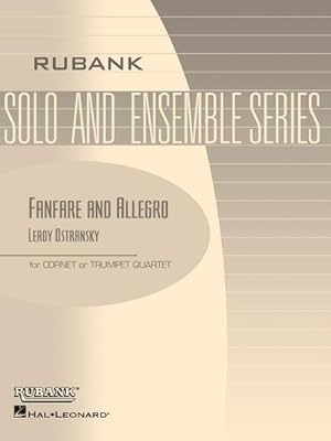 Bild des Verkufers fr Fanfare and Allegrofor 4 trumpets : score and parts zum Verkauf von Smartbuy
