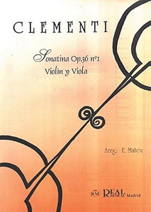 Immagine del venditore per Sonatina Op.36 No.1, para Violn y ViolaViolin and Viola : Buch venduto da Smartbuy