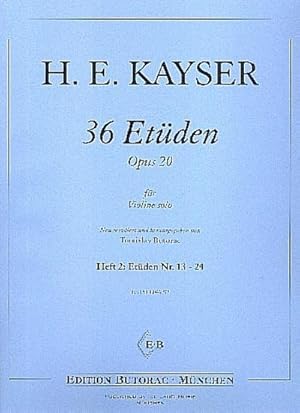 Seller image for 36 Etden op.20 Band 2 (nos.13-24)fr Violine for sale by Smartbuy