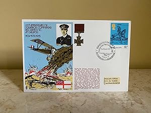 Bild des Verkufers fr 61st Anniversary of Squadron Commander Bell Davies's V.C. at Gallipoli | November 19th 1915 | Flown Cover Envelope zum Verkauf von Little Stour Books PBFA Member