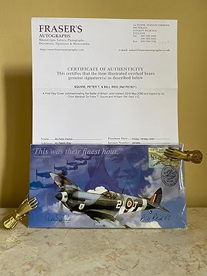 Seller image for First Day Cover Commemorating the Battle of Britain | 22nd May 2000 | Flown Cover (Double Signed) for sale by Little Stour Books PBFA Member