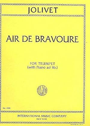 Bild des Verkufers fr Air de bravourefor trumpet in C and piano ad lib zum Verkauf von Smartbuy