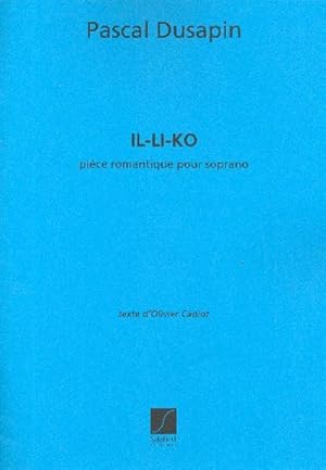 Bild des Verkufers fr Il-Li-Ko Pice romantique poursoprano solo zum Verkauf von Smartbuy