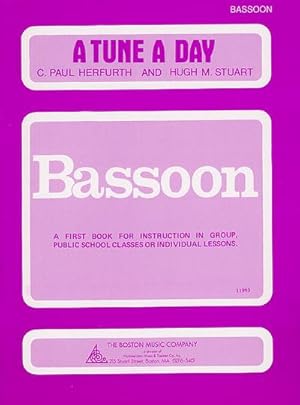 Imagen del vendedor de A Tune A Day For Bassoon Book OneBassoon : Instrumental Tutor a la venta por Smartbuy