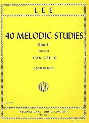 Bild des Verkufers fr 40 melodic Studies op.31 vol.2 (nos.23-40)for violoncello zum Verkauf von Smartbuy