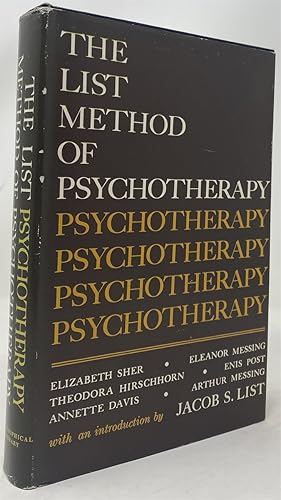Seller image for The List Method of Psychotherapy for sale by Oddfellow's Fine Books and Collectables